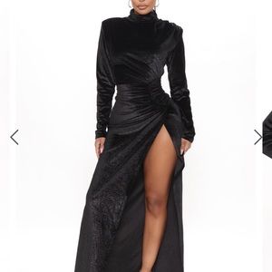 Champagne Problems Velvet Maxi Dress